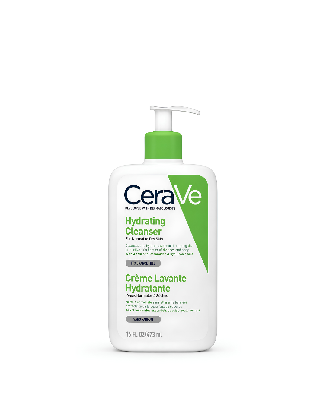 CeraVe Hydrating Cleanser (Normal to Dry Skin) – 16 FL OZ / 473 ml