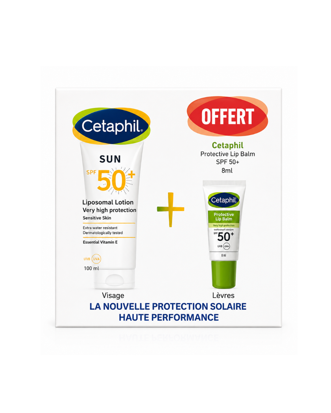 Cetaphil Sun High-Performance Set – Liposomal Face Lotion SPF 50+ (100ml) & Free Protective Lip Balm SPF 50+ (8ml)