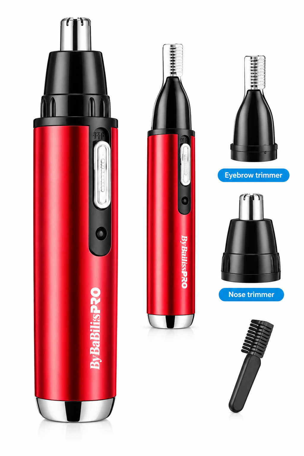Rechargeable nose, ear, and eyebrow trimmer for men