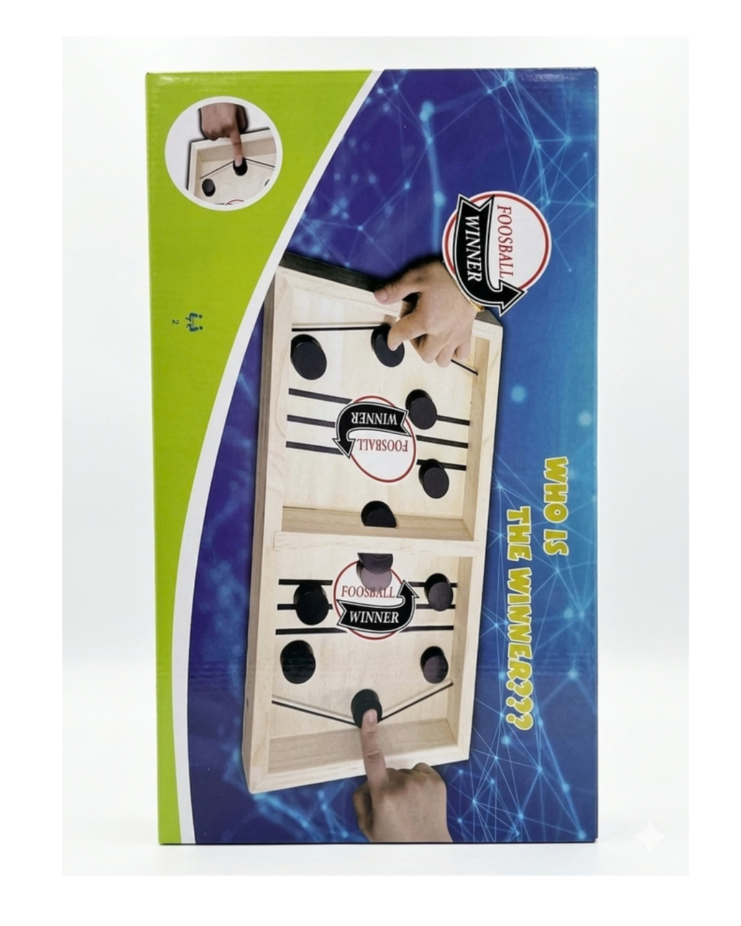 لعبة الطاولة الخشبية "Fast Sling Puck" (أو "Foosball Winner") – لعبة تمرير الأقراص السريعة.