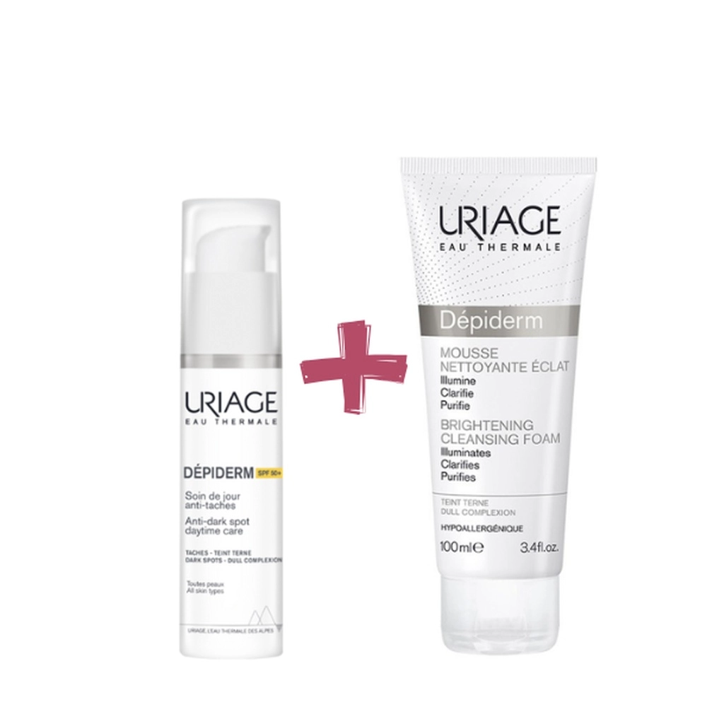 Uriage Dépiderm My Expert Duo Anti-Dark Spot Gift Set (Day Cream SPF 50+ 30ml + Free Foaming Cream 100ml)