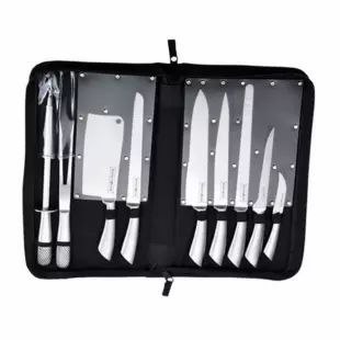 Coffret De Couteaux De Cuisine Rosenberg - Acier Inoxydable Allemand - Noir - Occasion