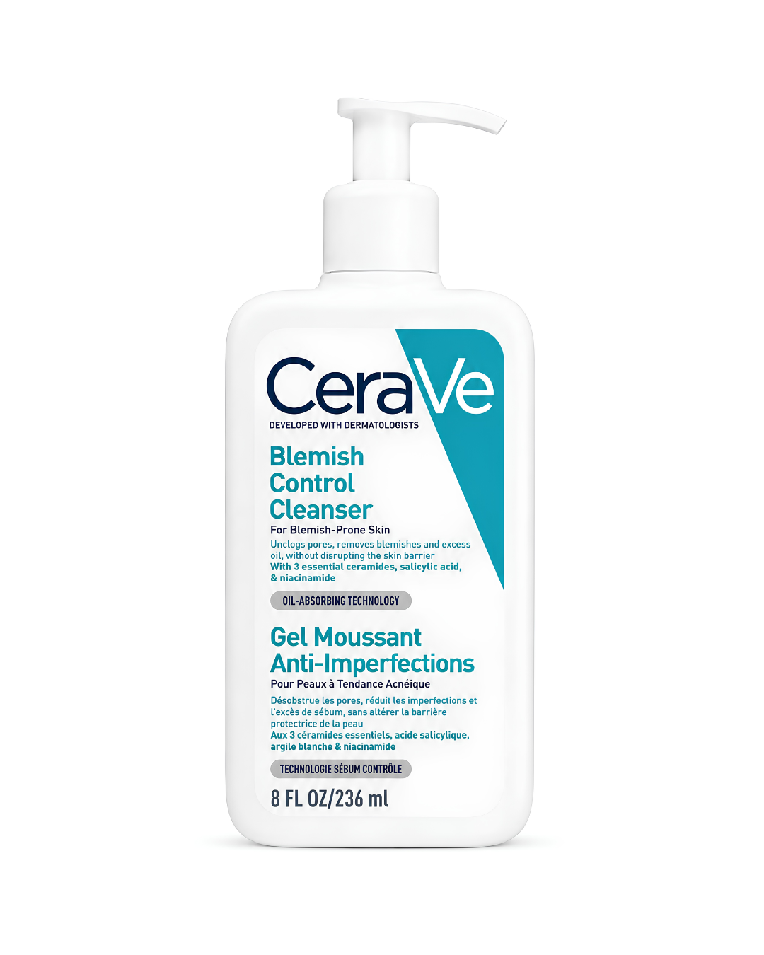 CeraVe Gel Moussant Anti-Imperfections (Peaux à Tendance Acnéique) – 236 ml